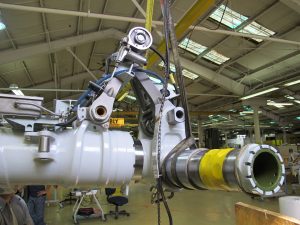 Overhauled 737-700 Next Generation MLG at the ATI Aviation Services facility in Cleveland, OH